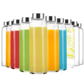 Luxfuel front pack of ten 24oz glass bottles showing neat storage benefit