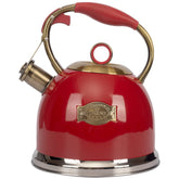 LUXGRACE front view red teakettle showing elegant design and durable build