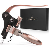 Luxiluxy front packaging showcasing premium matte gift box and logo benefits presentation