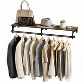 Luxspire front view mounted on wall showing tidy clothes and saved floor space