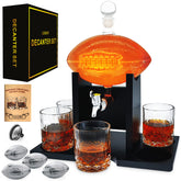 LuxuryBar football decanter front view showcasing sporty design and elegant presentation