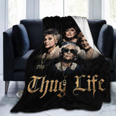 lwufnok Golden Girls throw front view showing full print and cozy appeal
