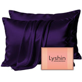 LYSHIN front packaging purple showing elegant box and included pillowcases benefit gift-ready