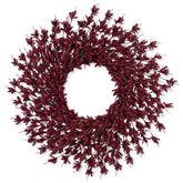 LZNPA front door wreath on a farmhouse door adds instant autumn charm