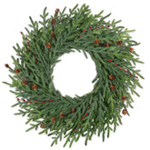 LZNPA front door wreath displayed on a farmhouse door, enhances curb appeal