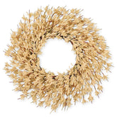 LZNPA front view of full 26-inch fall wreath shows rich autumn curb appeal
