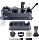 M MEWCO organizer front view showing tidy tool layout and countertop protection