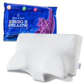 MAAS & BATH front view of Ergo Z pillow showing ergonomic shape and comfort