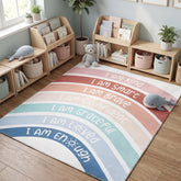 Maasechs boho rainbow front view showing colorful design and cozy comfort