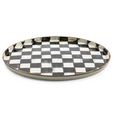 MACKENZIE-CHILDS front view tray showing Courtly Check pattern and easy serving