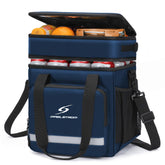Maelstrom front view of the lunch box showing organized compartments and professional look