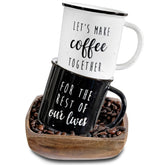 MAINEVENT front view of couple mug set showing playful message and benefit