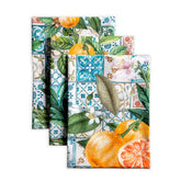 Maison d' Hermine front folded set showing three towels and decorative appeal