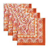 Maison d'Hermine front view of four napkins showing coordinated design benefit: ready-to-serve aesthetics