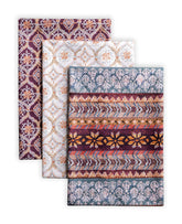 Maison d' Hermine front-facing towel set showing three designs and elegant gifting appeal