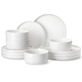 MALACASA full 12-piece set displayed on table showcasing complete service and versatility