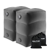 Maliton front view of dark grey 2-pack showing compact travel design and convenience
