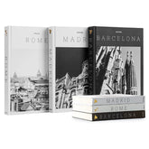 Maplefield front covers trio displayed, adds elegant travel-themed focal point