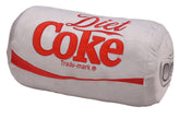 Mark Feldstein & Associates Diet Coke plush pillow front view showing lifelike can look and comfy feel