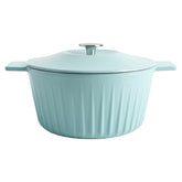 Martha Stewart Eastholm front view showing vibrant Martha Blue finish and elegant silhouette