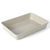Martha Stewart front view of cool-grey pan shows clean modern finish and reliable build