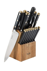 Martha Stewart Lockton front block display showing full 16-piece set and coordinated finish
