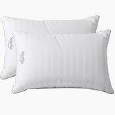 Martha Stewart king pillows front packaging showing hotel-style pair and clean design benefit