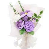 Marvogo bouquet front view showing handcrafted cotton flowers and lasting beauty