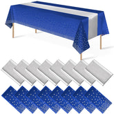 MASHAN front pack showing blue silver polka dot set for easy event styling
