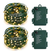 MASHANG front packaging showing two 18ft warm white LED strands and features
