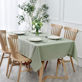 maxmill front view on dining table showing elegant sage green and drape benefit