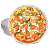 MAXTBEE front view of 12 pack of pans showing size and convenience