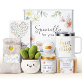 MAYICIVO gift box front view showing elegant floral presentation and contents visible, ideal for gifting