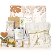 MAYICIVO gift box front view showing complete care package and elegant presentation