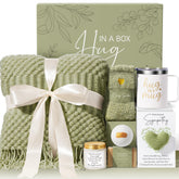 MAYICIVO front packaging showing complete sympathy basket, communicates thoughtful comfort