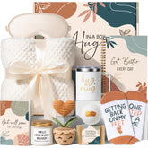 MAYICIVO gift box front view showing curated get well items and comforting presentation