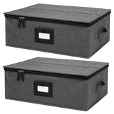Mayniu front view showing two boxed mug organizers, highlights neat storage benefit