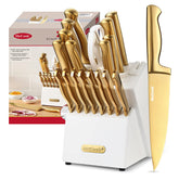 McCook wooden block and packaging showing complete 20-piece set benefit: organized storage