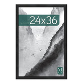 MCS front view of onyx 24x36 frame showing sleek profile and polished display benefit