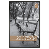 MCS Trendsetter front view showing high-gloss black frame and poster fit