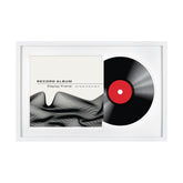 MCS white frame front view showcasing album and record prominently