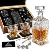 MDCGFOD crystal decanter front view enhances home bar display