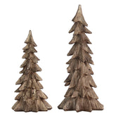 MEETYAMOR golden resin trees front view showing elegant shape and sparkle