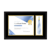 MELANNCO front view showing diploma and tassel for elegant display