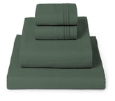 Mellanni front packaging showing emerald green set and contents, clear product identification benefits