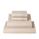 Mellanni queen set front packaging showing complete four-piece set benefits