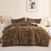 Melo10PM cheetah front view shows bold pattern and cozy look