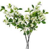 Melorca&Guilla front view of six faux daphne branches showing full greenery benefit