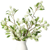 Melorca&Guilla front view of four faux branches showing complete set and packaging, ideal for instant décor