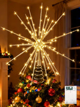 Meonum front view of golden starburst topper showing full design and sparkle